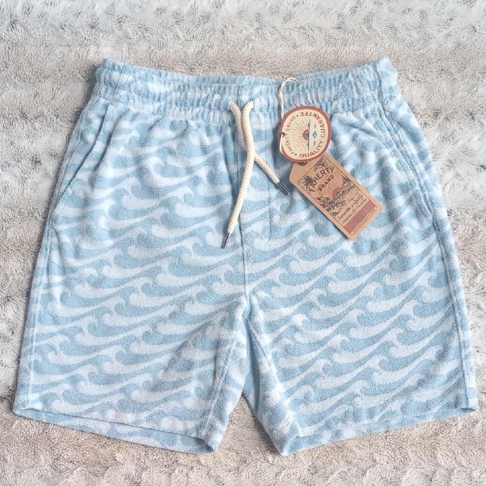 Faherty Cabana Towel Terry Sweat Shorts